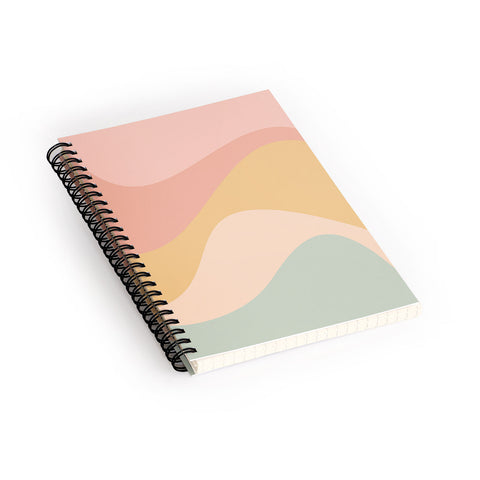 Colour Poems Abstract Color Waves IX Spiral Notebook