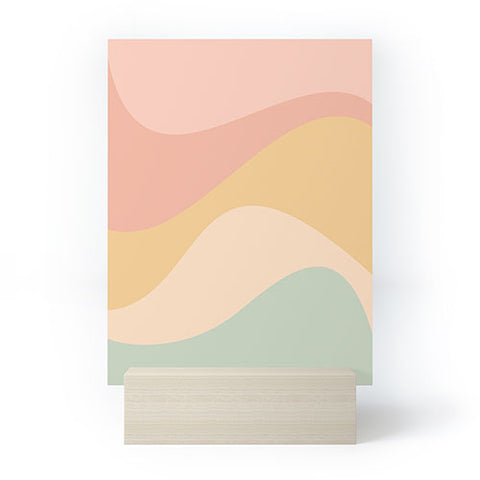 Colour Poems Abstract Color Waves IX Mini Art Print