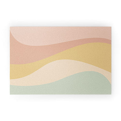 Colour Poems Abstract Color Waves IX Welcome Mat