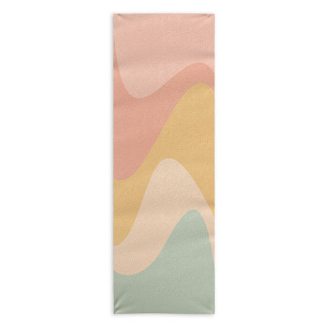 Colour Poems Abstract Color Waves IX Yoga Towel