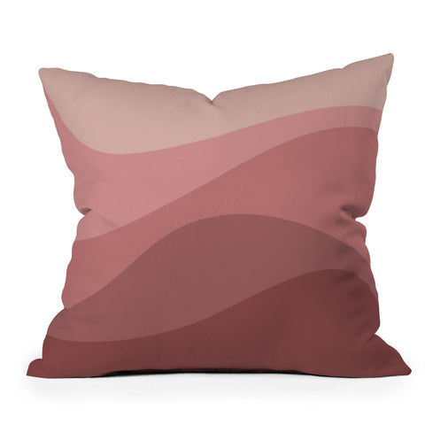 Colour Poems Abstract Color Waves V Throw Pillow