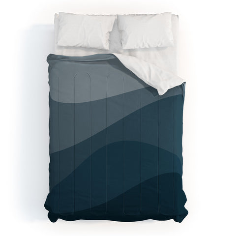 Colour Poems Abstract Color Waves VI Comforter