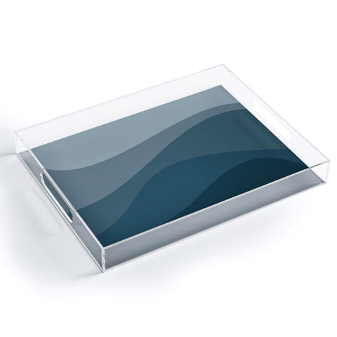 Colour Poems Abstract Color Waves VI Acrylic Tray