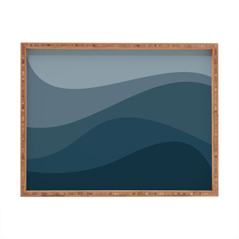 Colour Poems Abstract Color Waves VI Rectangular Tray
