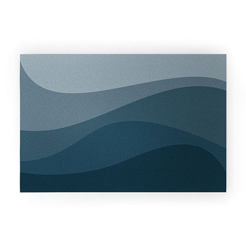 Colour Poems Abstract Color Waves VI Welcome Mat