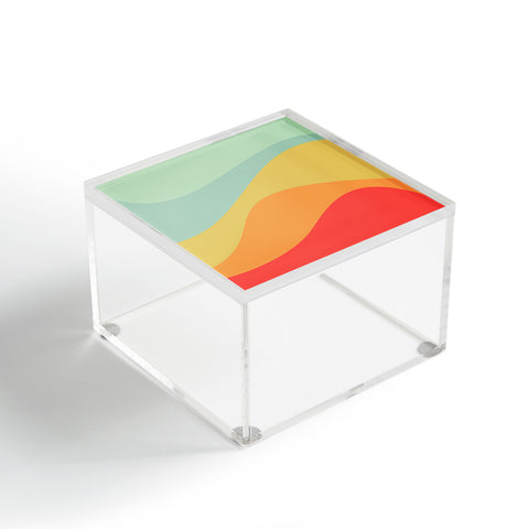 Colour Poems Abstract Color Waves VIII Acrylic Box