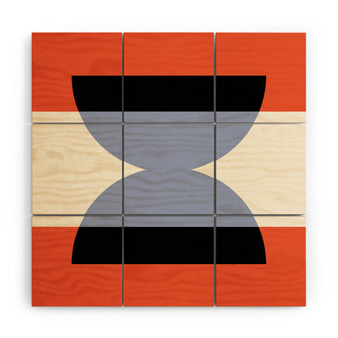 Colour Poems Abstract Minimalism II Wood Wall Mural