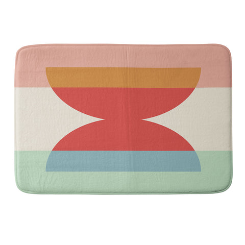 Colour Poems Abstract Minimalism IV Memory Foam Bath Mat