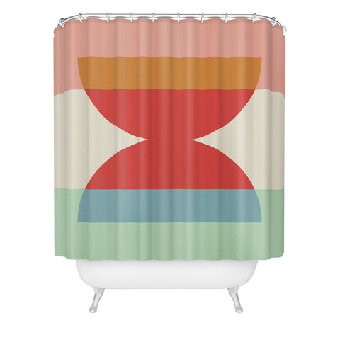 Colour Poems Abstract Minimalism IV Shower Curtain