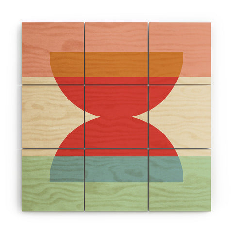 Colour Poems Abstract Minimalism IV Wood Wall Mural