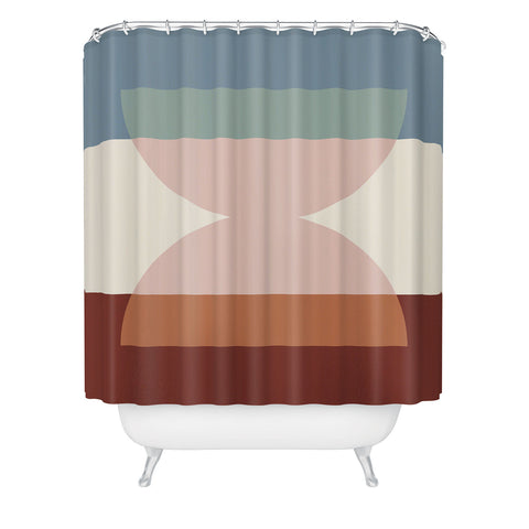 Colour Poems Abstract Minimalism Shower Curtain