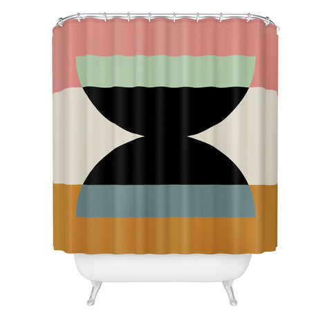 Colour Poems Abstract Minimalism V Shower Curtain