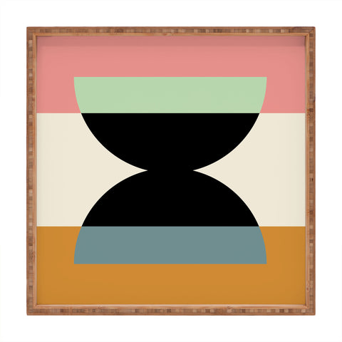 Colour Poems Abstract Minimalism V Square Tray