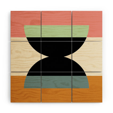 Colour Poems Abstract Minimalism V Wood Wall Mural