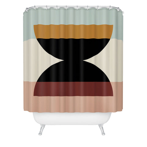 Colour Poems Abstract Minimalism VI Shower Curtain