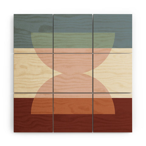 Colour Poems Abstract Minimalism Wood Wall Mural