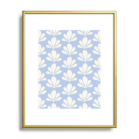 Colour Poems Abstract Plant Pattern IX Metal Framed Art Print