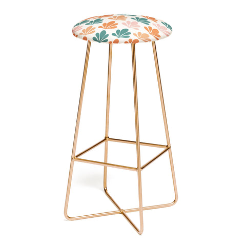 Colour Poems Abstract Plant Pattern V Bar Stool