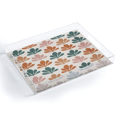 Colour Poems Abstract Plant Pattern V Acrylic Tray