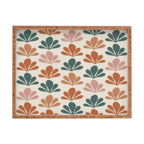 Colour Poems Abstract Plant Pattern V Rectangular Tray