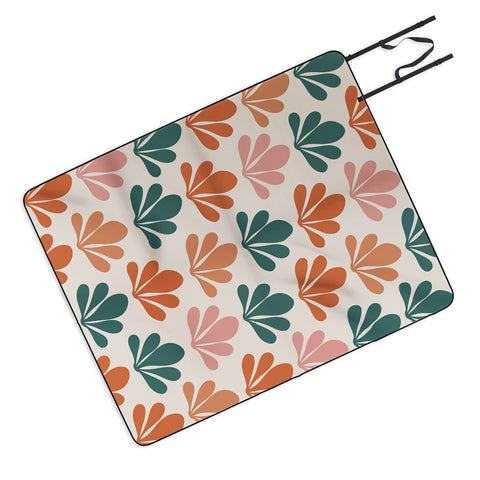 Colour Poems Abstract Plant Pattern V Picnic Blanket