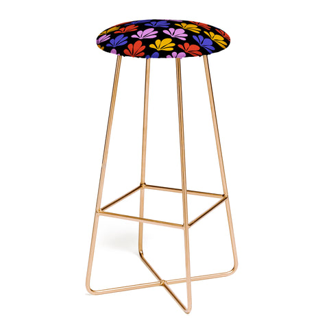 Colour Poems Abstract Plant Pattern X Bar Stool