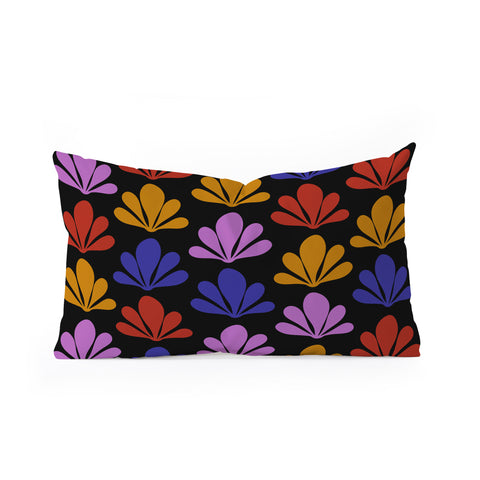 Colour Poems Abstract Plant Pattern X Oblong Throw Pillow