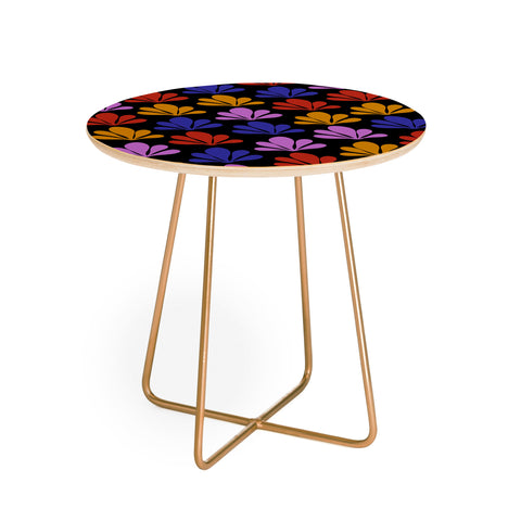 Colour Poems Abstract Plant Pattern X Round Side Table