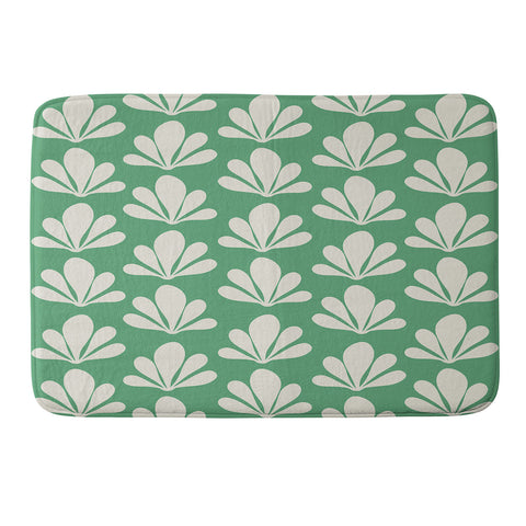 Colour Poems Abstract Plant Pattern XII Memory Foam Bath Mat