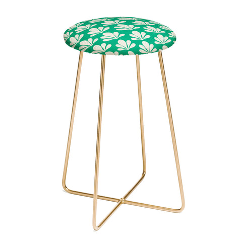 Colour Poems Abstract Plant Pattern XII Counter Stool