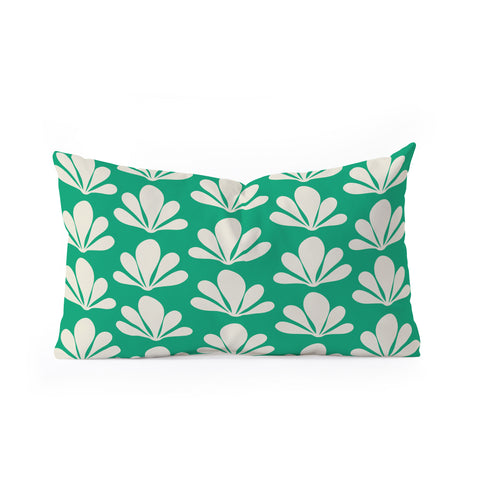 Colour Poems Abstract Plant Pattern XII Oblong Throw Pillow