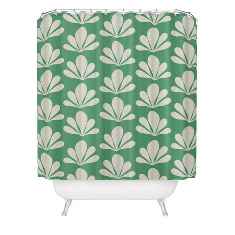 Colour Poems Abstract Plant Pattern XII Shower Curtain