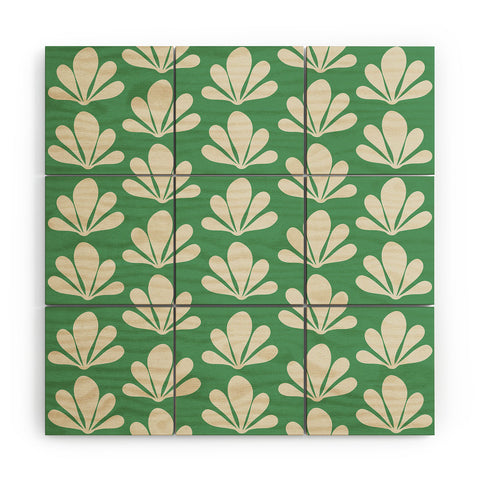 Colour Poems Abstract Plant Pattern XII Wood Wall Mural