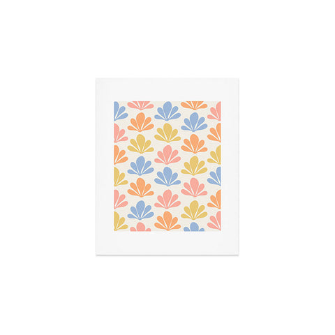 Colour Poems Abstract Plant Pattern XIII Art Print