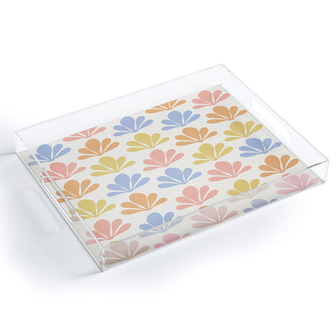 Colour Poems Abstract Plant Pattern XIII Acrylic Tray