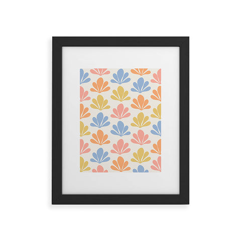 Colour Poems Abstract Plant Pattern XIII Framed Art Print