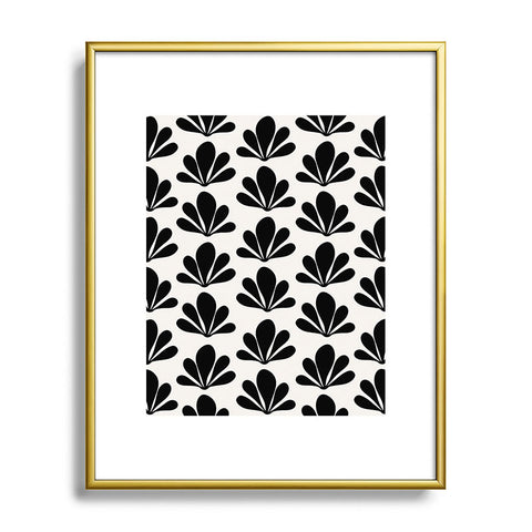 Colour Poems Abstract Plant Pattern XIV Metal Framed Art Print