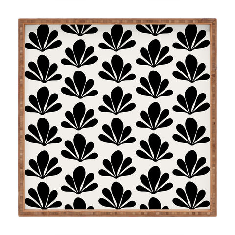 Colour Poems Abstract Plant Pattern XIV Square Tray