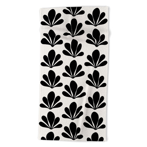 Colour Poems Abstract Plant Pattern XIV Beach Towel