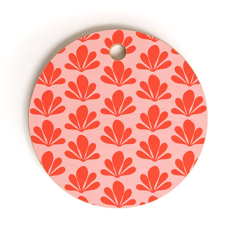 Colour Poems Abstract Plant Pattern XV Cutting Board Round