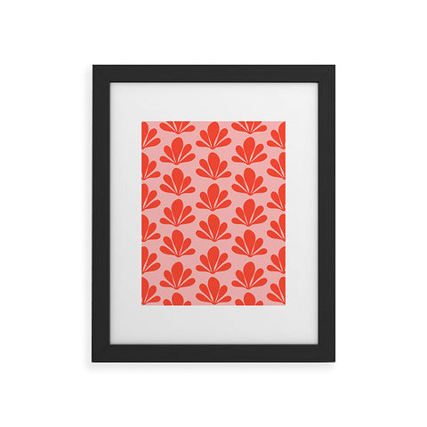 Colour Poems Abstract Plant Pattern XV Framed Art Print