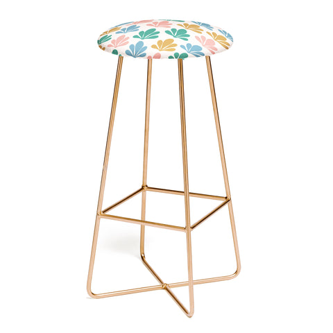 Colour Poems Abstract Plant Pattern XVI Bar Stool