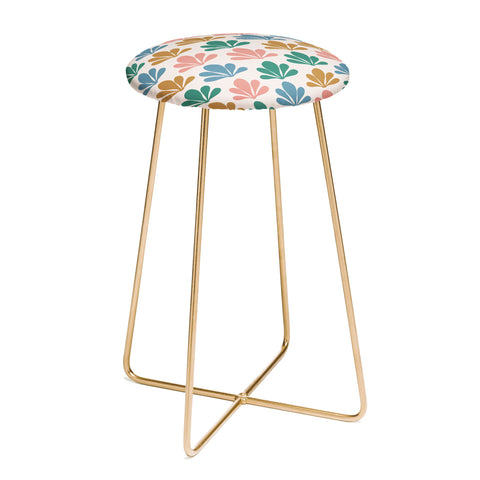Colour Poems Abstract Plant Pattern XVI Counter Stool