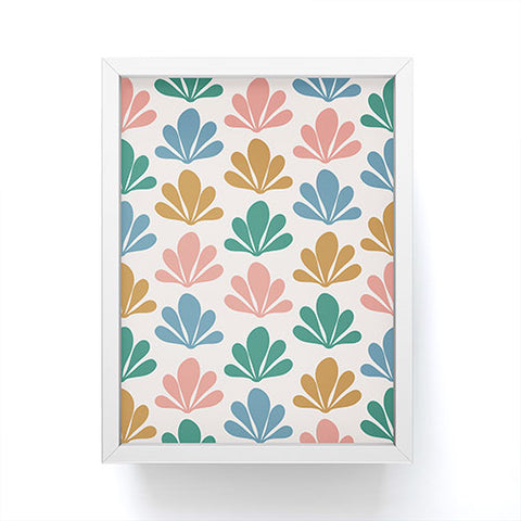 Colour Poems Abstract Plant Pattern XVI Framed Mini Art Print