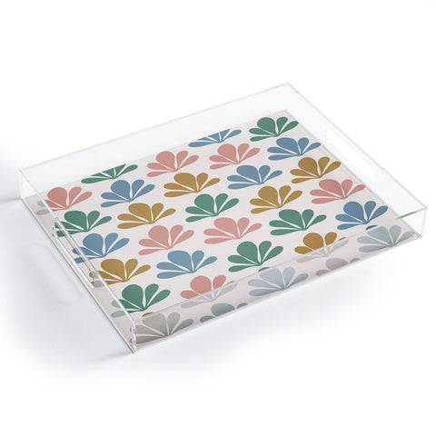Colour Poems Abstract Plant Pattern XVI Acrylic Tray