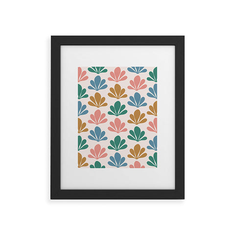 Colour Poems Abstract Plant Pattern XVI Framed Art Print