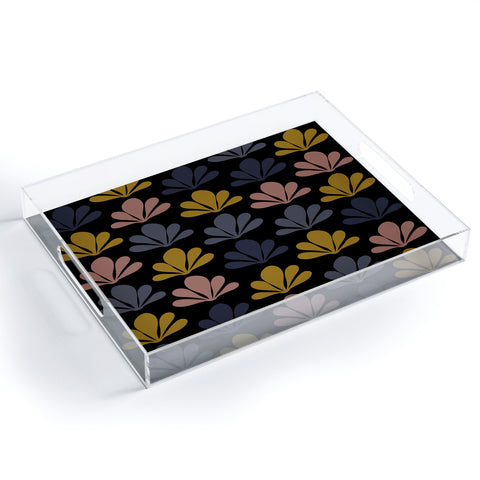 Colour Poems Abstract Plant Pattern XX Acrylic Tray