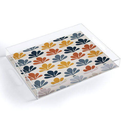 Colour Poems Abstract Plant Pattern XXI Acrylic Tray