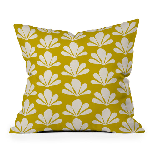 Colour Poems Abstract Plant Pattern XXIII Throw Pillow