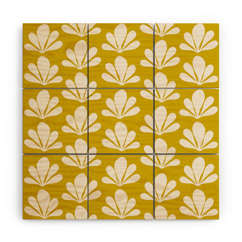 Colour Poems Abstract Plant Pattern XXIII Wood Wall Mural